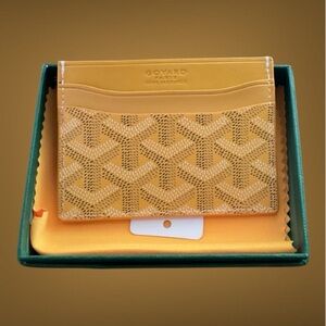 Goyard Mustard Yellow Card Holder